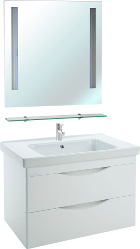 Мебель для ванной Bellezza Санриса 100 подвесная, белая фото 3