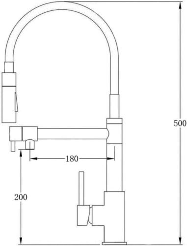 Смеситель Oulin OL-8023 для кухонной мойки фото 4