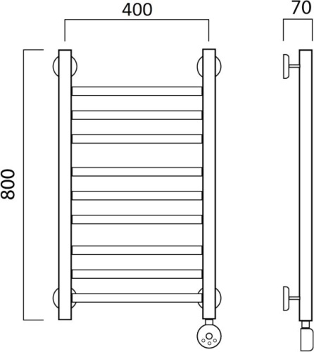 19 019 руб. Полотенцесушитель электрический Aquanerzh Прямой групповой R 80х40 фото 2 Полотенцесушитель электрический Aquanerzh Прямой групповой R 80х40 фото 2