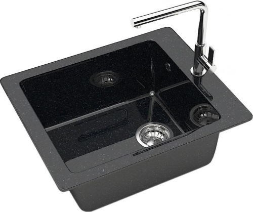 Мойка кухонная Marrbaxx Линди Z008Q004 чёрный фото 2