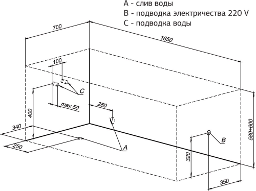 Акриловая ванна Aquanet Bright 230255 165x70 с каркасом фото 8