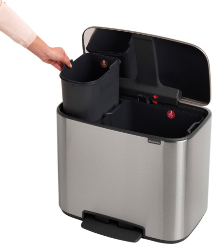 Мусорное ведро Brabantia Bo Pedal Bin 121180 23 + 11 л фото 10