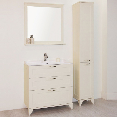 Мебель для ванной AQUATON Леон 80Н дуб бежевый фото 4 Мебель для ванной AQUATON Леон 80Н дуб бежевый фото 4