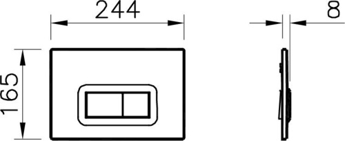 Комплект Унитаз подвесной Vitra Shift 7742B003-0075 с крышкой 91-083-009 + система инсталляции 800-2018 кнопка смыва хром фото 13