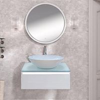 Тумба с раковиной Misty Скай 80 подвесная, с подсветкой