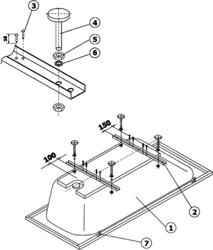 Акриловая ванна Ideal Standard Hotline 170x70 фото 8