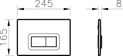 Комплект VitrA S50 9003B003-7201 кнопка хром фото 12