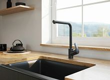 Смеситель AM.PM Like F8005022 для кухонной мойки, черный