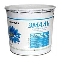 Эмаль Finncolor Garden 90 алкидная, глянцевая Белая 9 л