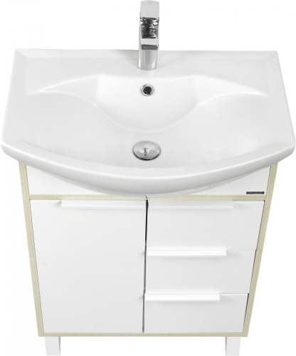 Мебель для ванной AQUATON Рико 65 белая, ясень фабрик фото 9 Мебель для ванной AQUATON Рико 65 белая, ясень фабрик фото 9