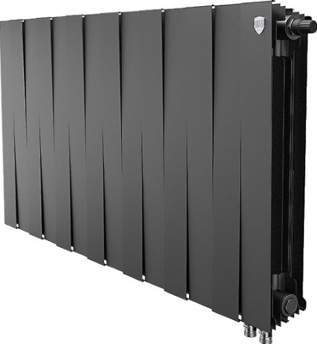 Радиатор биметаллический Royal Thermo Piano Forte 500 VDR noir sable, 14 секций, черный фото 4