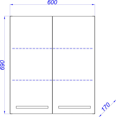 Шкаф Aqwella Allegro 60 фото 2