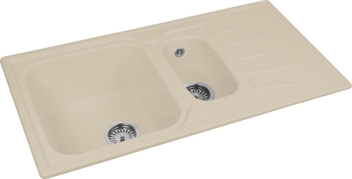 Мойка кухонная AquaGranitEx M-09к бежевая фото 4