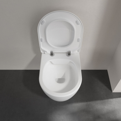 Унитаз подвесной Villeroy & Boch Avento 5656RS01 альпийский белый, безободковый фото 11