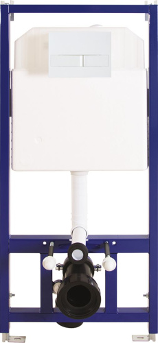 Комплект Унитаз подвесной Berges Wasserhaus Okus 082127 с микролифтом + Система инсталляции для унитазов Berges Wasserhaus Novum L1 с белой кнопкой с фото 8