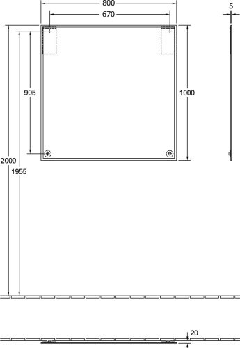 Мебель для ванной Villeroy & Boch Finion 80 black matt lacquer, glass white matt, с настенным освещением фото 15