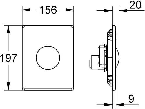 Кнопка смыва Grohe Skate 38672SD0 хром фото 9