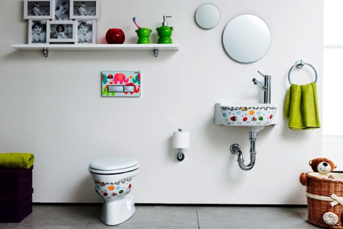 Рукомойник Creavit Cocuk CK035D с декором фото 2