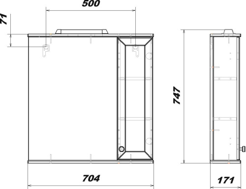 Зеркало Sanstar Бриз 70 П фото 5