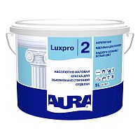 Краска "ЛюксПро 2" (LuxPRO 2) латексная матовая для потолков "Аура/Aura" 0,9 л Белая
