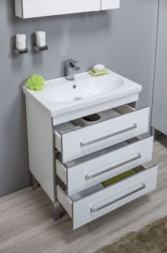 Мебель для ванной Aquanet Сиена 70 напольная белая фото 14 Мебель для ванной Aquanet Сиена 70 напольная белая фото 14