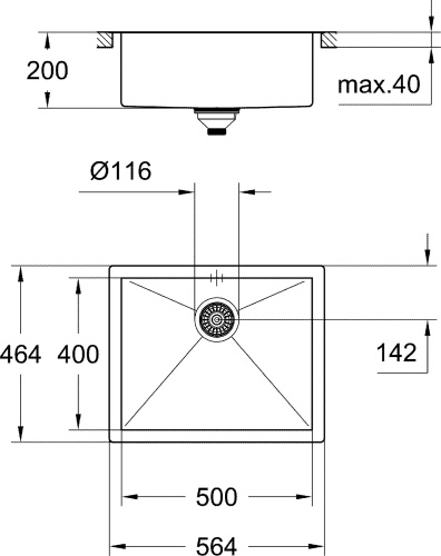 Мойка кухонная Grohe K700 31579SD0 фото 7