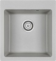 Комплект Paulmark Zemar PM104651-GR серая + Смеситель Paulmark Holstein Ho212065-310 для кухонной мойки, серый
