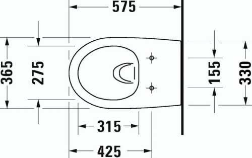 Комплект Унитаз подвесной Duravit Architec 45720900A1 + Система инсталляции для унитазов AlcaPlast AM101/1120-4:1RS M1720-1-001 фото 7