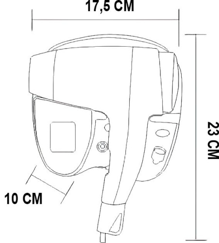 Фен для волос Connex CONNEX WT-1400W1 фото 4