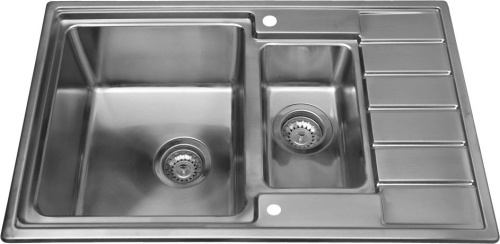 Комплект Мойка кухонная Seaman Eco Roma SMR-7850B с клапан-автоматом + Смеситель Seaman Eco Venice SSN-1339 для кухонной мойки + Измельчитель отходов фото 5