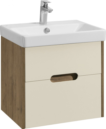 Мебель для ванной AQUATON Оливия 55 бежевый/дуб велл фото 13