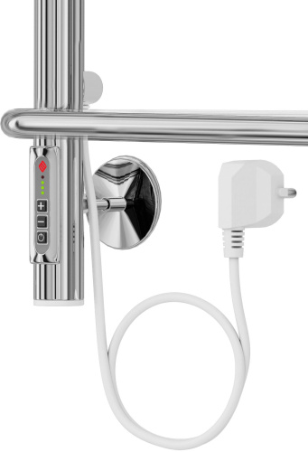 Полотенцесушитель электрический Terminus Евромикс П8 500x850 левый, хром фото 3
