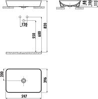 Раковина Creavit UL060-00AM00E-0000 антрацит