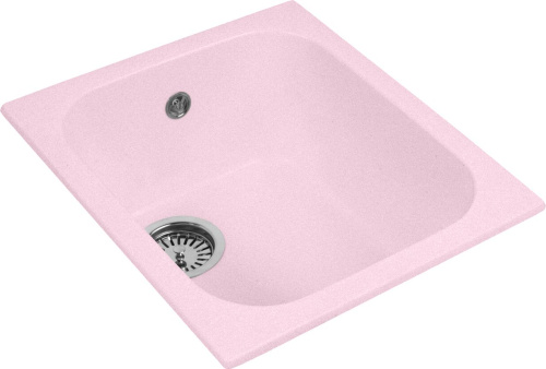 Мойка кухонная AquaGranitEx M-17 светло-розовая фото 2