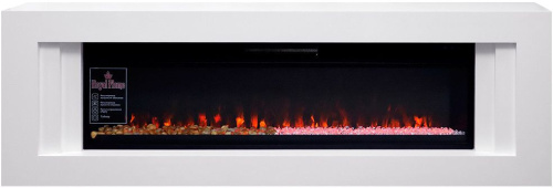 Портал Royal Flame Line 60, фактурный белый фото 4