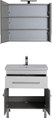 Мебель для ванной Aquanet Сиена 70 белая, 1 ящик, 2 двери фото 12