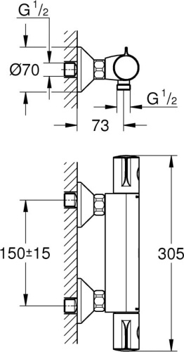 Термостат Grohe Grohtherm 800 34558000 для душа фото 4