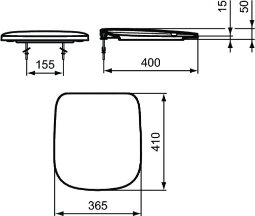 Крышка-сиденье Ideal Standard Esedra T318601 фото 3