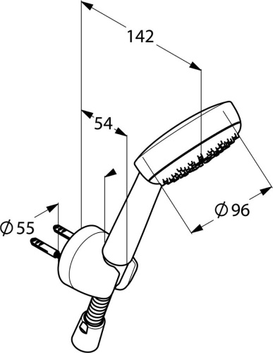 Душевой комплект Kludi Pure&Easy 376300565 С ВНУТРЕННЕЙ ЧАСТЬЮ фото 6