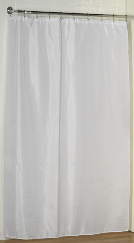 Штора для ванной Carnation Home Fashions Extra Wide Liner White защитная фото 2