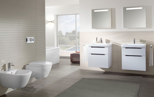 Биде подвесное Villeroy & Boch Subway 7400 0001 alpin фото 5