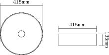 Раковина SantiLine SL-1054MR красный матовый