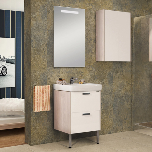 Мебель для ванной AQUATON Йорк 55 белый/ясень фабрик фото 5