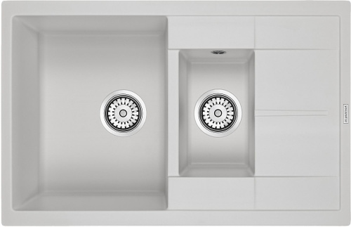 Мойка кухонная Paulmark Feste PM237850-WH белый