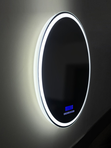 Зеркало BelBagno SPC-RNG-700-LED-TCH-RAD с bluetooth, термометром и радио фото 2