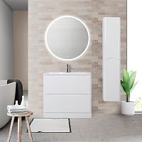 Тумба с раковиной BelBagno Acqua 80 напольная, bianco lucido