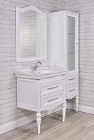 Мебель для ванной ValenHouse Эстетика 80, белая, подвесная, ручки хром