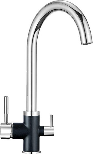 Смеситель Granula GR-3168 для кухонной мойки, шварц