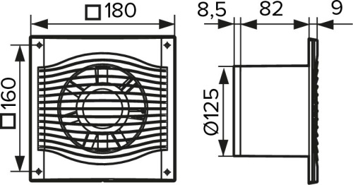 Вытяжной вентилятор Diciti Slim 5C фото 5