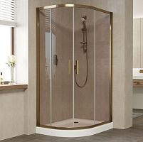 Душевой уголок Vegas Glass ZS-F 100*90 05 05 профиль бронза, стекло бронза